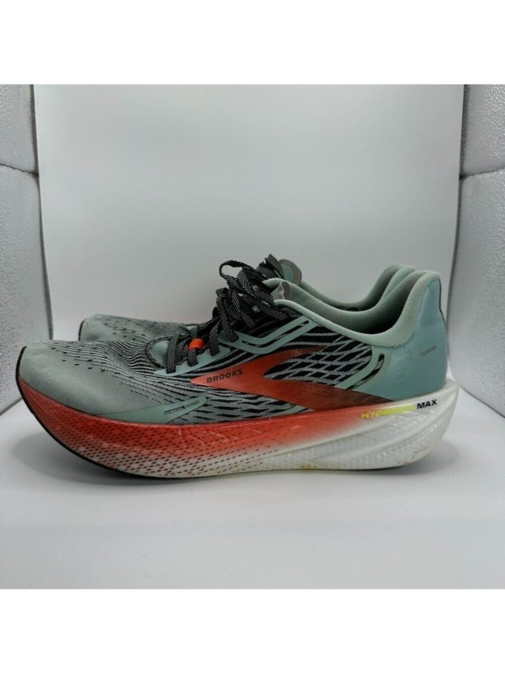 Brooks Hyperion Max Shoes Mens Size 9 D Green Red Running Cushioned Trainer - Picture 5 of 10